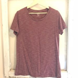 Maroon striped Mossimo tee